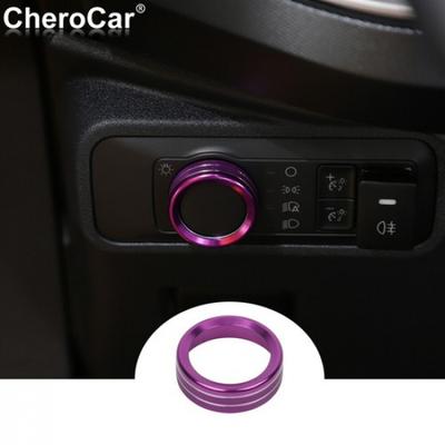 Headlight Switch Button Knob Trim Decor Ring for Ford Bronco/Bronco Sports +