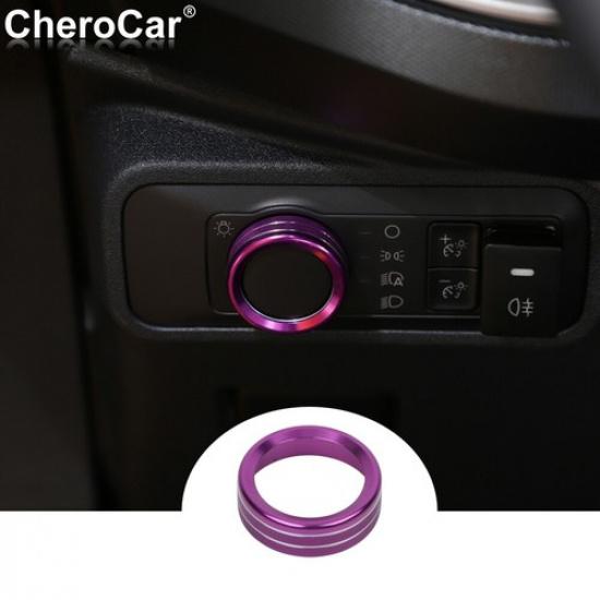 Headlight Switch Button Knob Trim Decor Ring for Ford Bronco/Bronco Sports +