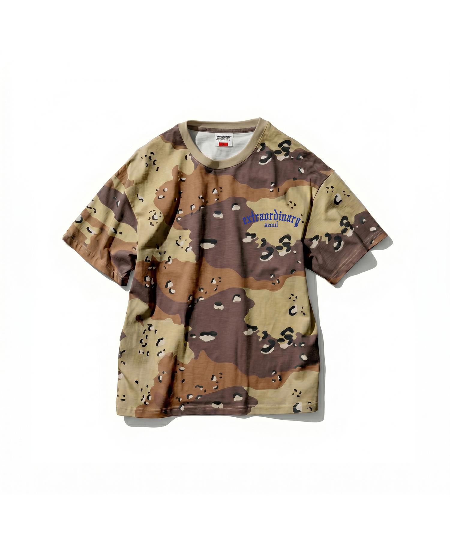 EXTRAORDINARY Desert Camo Logo Tee Camo