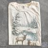 Vintage Deer T Shirt, 90s Retro Wildlife Graphic Tee, Nostalgic Forest Cabin Style, Elk Lover Birthday Gift, Nature Christmas Present
