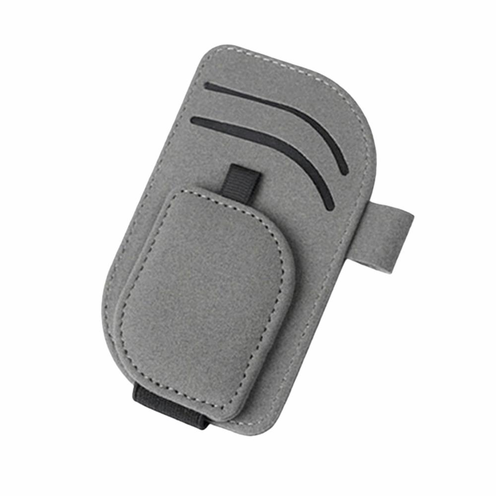 Magnetic Clip Magnetic Car Eyeglass Clips PU Leather Sunglasses Storage Case Auto Accessories