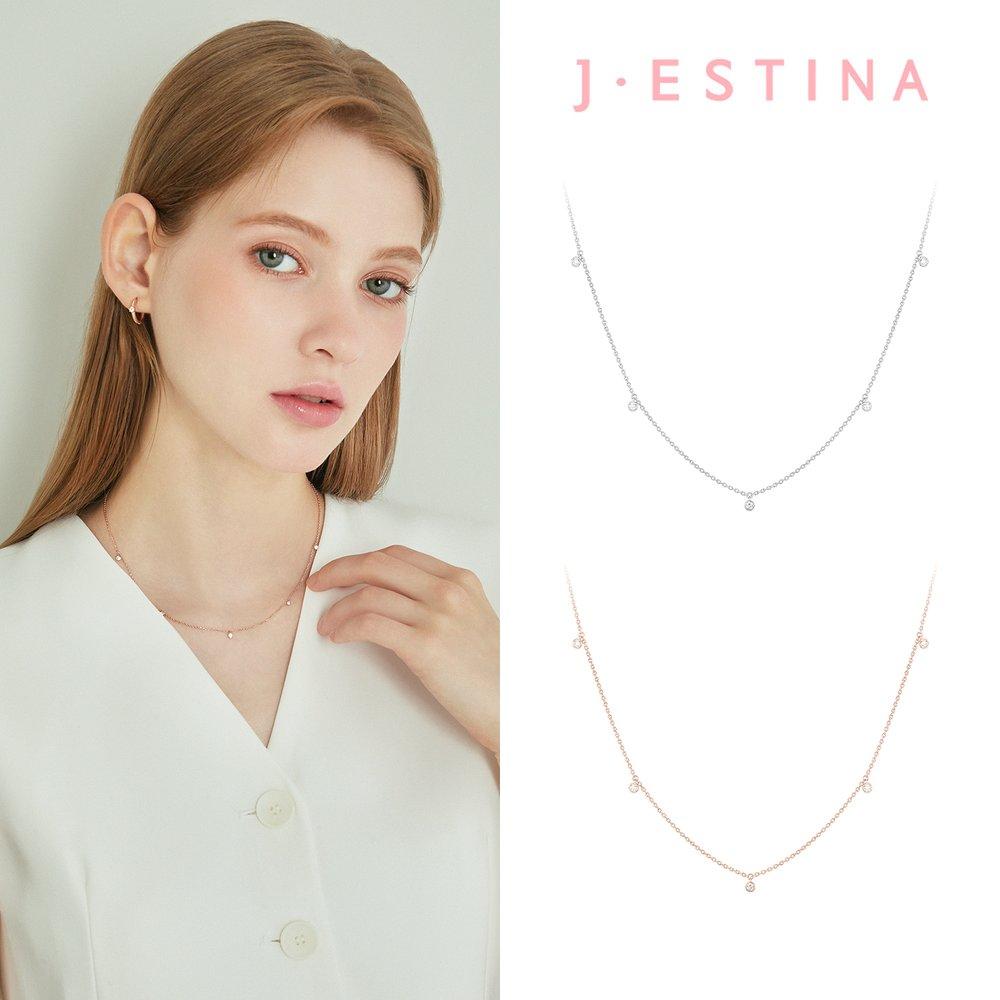 Choose one of two Lala J bezel chain necklaces