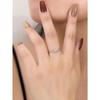 1pc Romantic Micro Inlaid Heart Shaped Women's Ring, for Party, Bridal, Wedding Jewelry Engagement