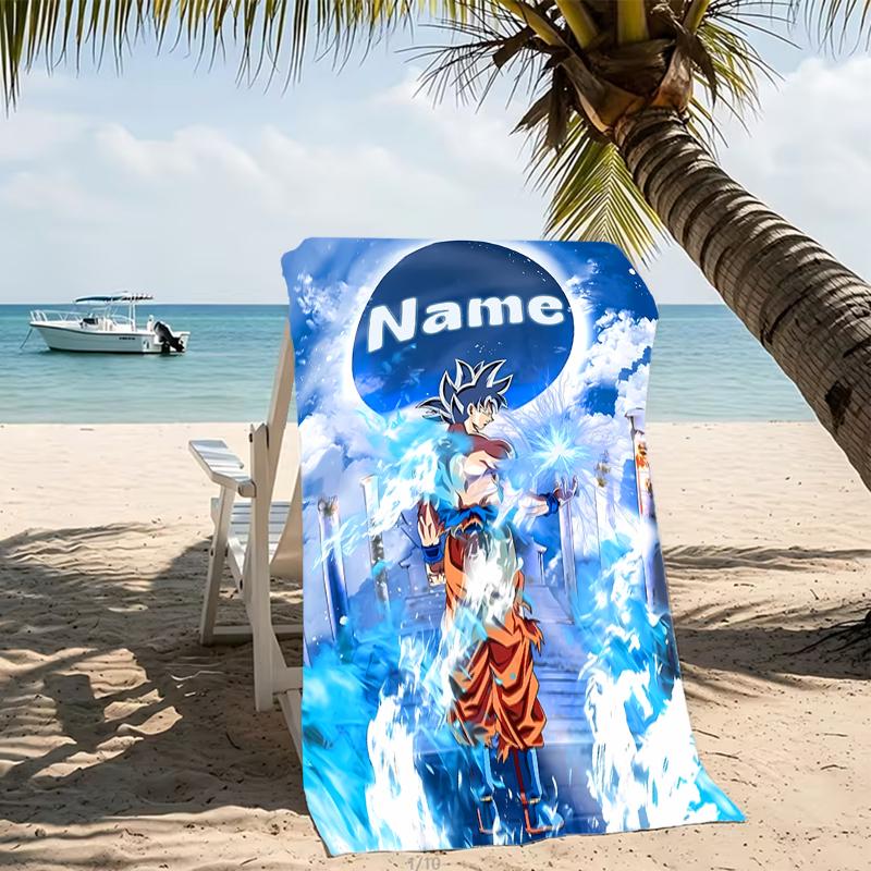 Customizable Personalized Beach Towels Dragon Ball Themed designs.Suitable for the Beach, Yoga, Sports;ideal As Beach Accessories