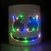 Máscara Marshmello DJ Brillante Hip Hop Baile Bar Discoteca Espectáculo Accesorios DIY LED Marshmallow Cos Máscara Diy Hombres DJ Disco Máscara Disfraz
