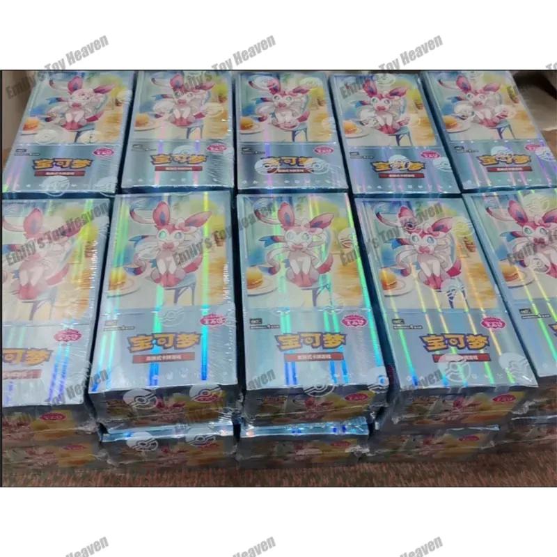 In Stock Original Pokemon Simplified Chinese Cards PTCG Gem Pack Vol 2 Eevee Booster Box Trading Cards Competition Game Gifts