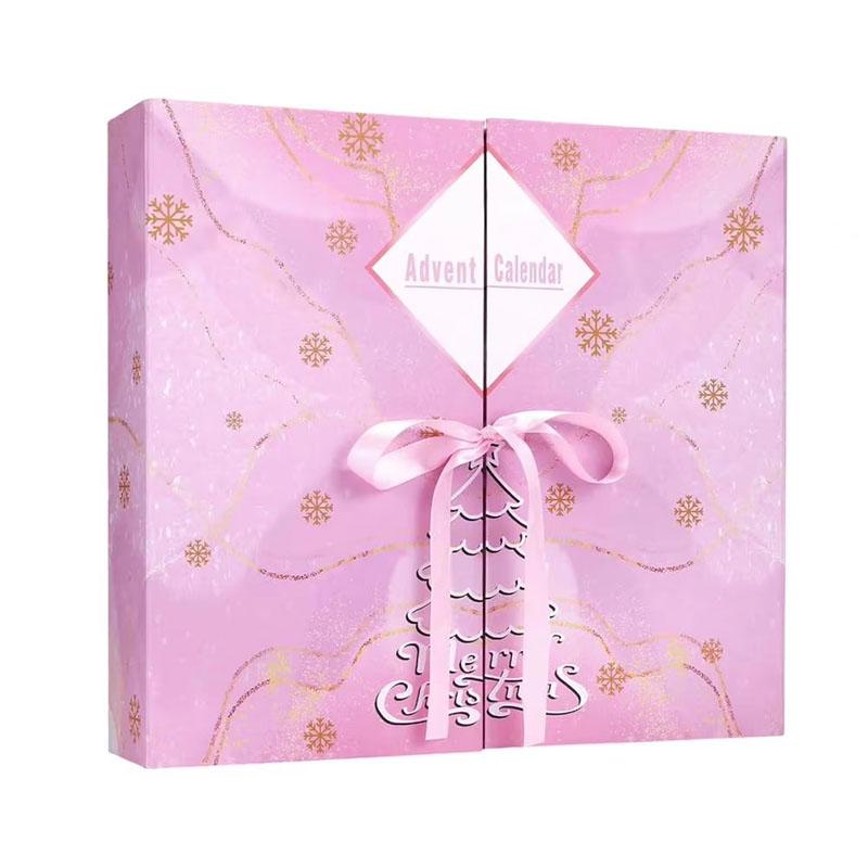 

DIY Christmas Advent Calendar Boxes 2025 Empty Box to Fill 24-Day Christmas Countdown Calendar Christmas Surprise Gift Box розовый