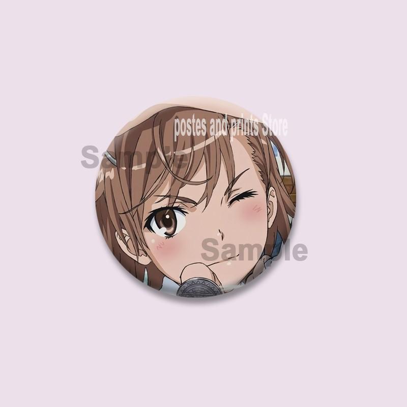 Anime A Certain Scientific Railgun Enamel Pins Cartoon Figure Brooch for Backpack Clothe Jewelry Accessories Collectible Badges