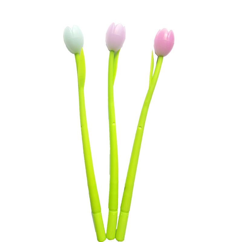 Tulip Flower Gel Pen 0.5mm Pens Stationery Pens Student Cute Signature Gel Pen School Office Supplies Writing Tools