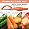 Vegetable Peeler 3X Stainless Steel Kitchen Hand Peeler Ergonomic Handle Food Preparation Cucumber Potato Tomato Processing Tool