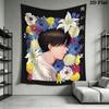 The Summer Hikaru Died Wall Tapestry Aesthetic Wall Hanging Printed Fabric Blanket Decorative Tapestries for Bedroom Living Room Home Decor