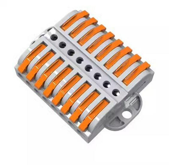 PCT-223 Universal Quick Wiring Terminal: 3-in 3-out for Soft & Hard Wires