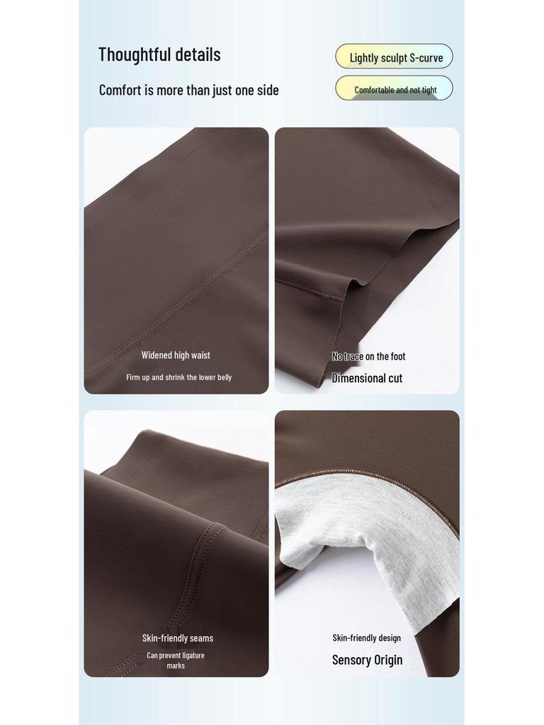 Shark Women's Anti-Exposure Tummy Control Slimming Yoga Leggings - Hip Lift, Summer Thin Safety Cycling Shorts