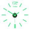 Wall Mount Clock Battery Powered 3D Digital Display Silent Sweep Movement Luminous Wall Clock for Living Room