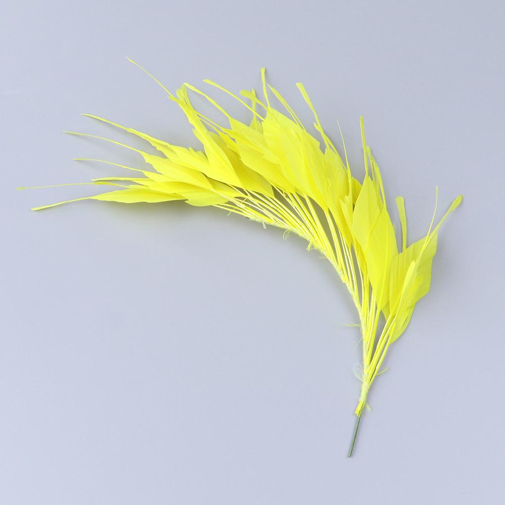 Beautiful 1PCS Roster Goose Turkey Feather Crafts for DIY Feather Headpiece HeadBands for Women 1920's Decoratiev Plumes Flower