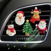 Medium-sized New Santa Claus Christmas Tree Reindeer Snowman Car Perfume Decoration Clip Car Air Conditioner Air Outlet