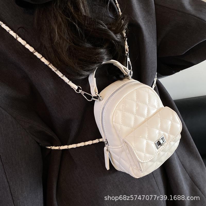 Portable Xiaoxiangfeng bag women's 2025 new versatile going out backpack exquisite diamond chain bag