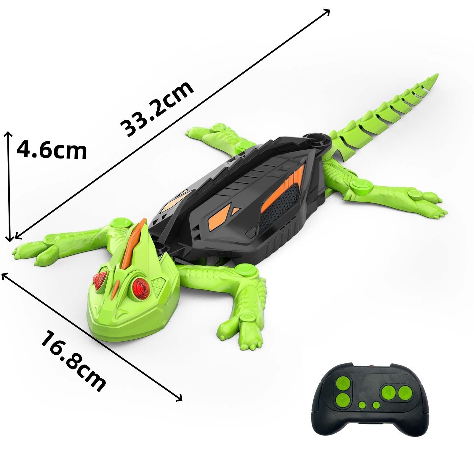 

Realistic Biomimetic RC Wall Climbing Lizard Robot Toy Remote Control Gecko that Climbs Glass & Smooth Walls Remote Control Toy
