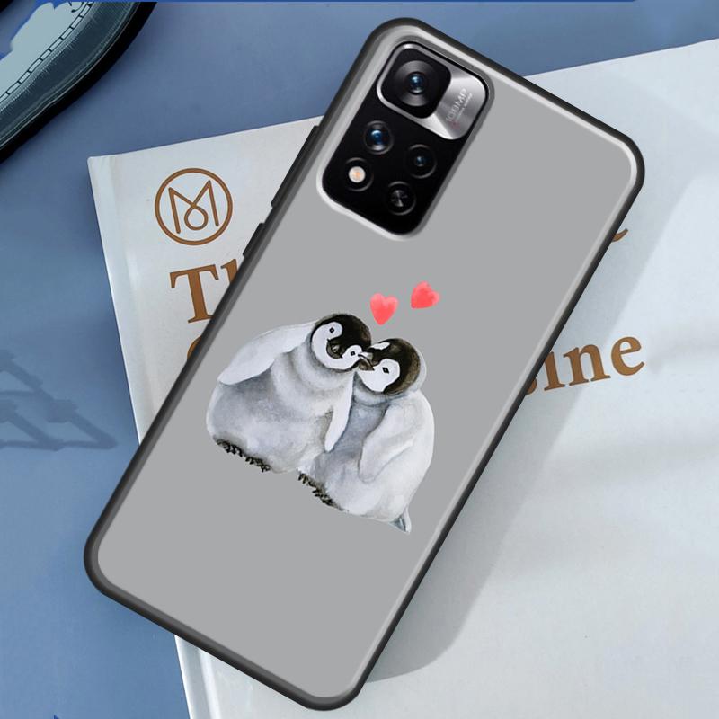 Cartoon Penguin Case For Xiaomi Redmi Note 13 12 11 9 10 14 Pro 9S 10S 11S 12S Redmi 14C 10C 12C 13C Cover