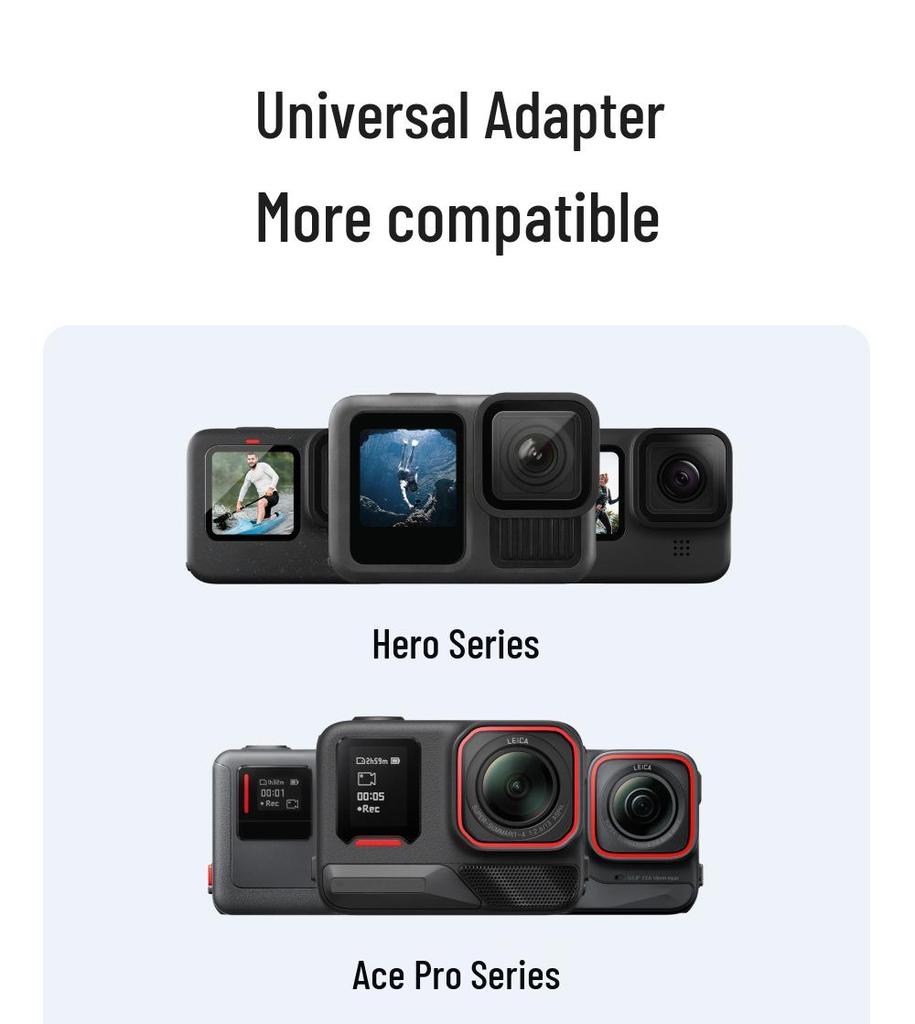 TELESIN Universal Ball Head Tripod and Selfie Stick for DJI Action/Nano Mini 3.0