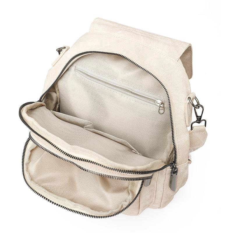 Women's Large Capacity Backpack Soft Leather Multi-Purpose Shoulder Bag