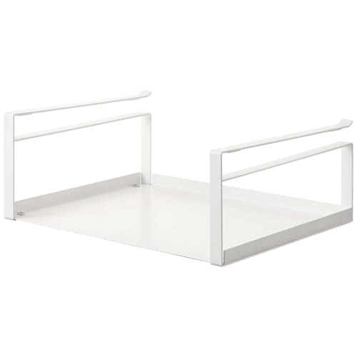 Yamazaki Under-Cabinet Storage Rack, White, Approx. W30.5 x D24 x H12cm, Plate, Kitchen Hanging Shelf, 2443