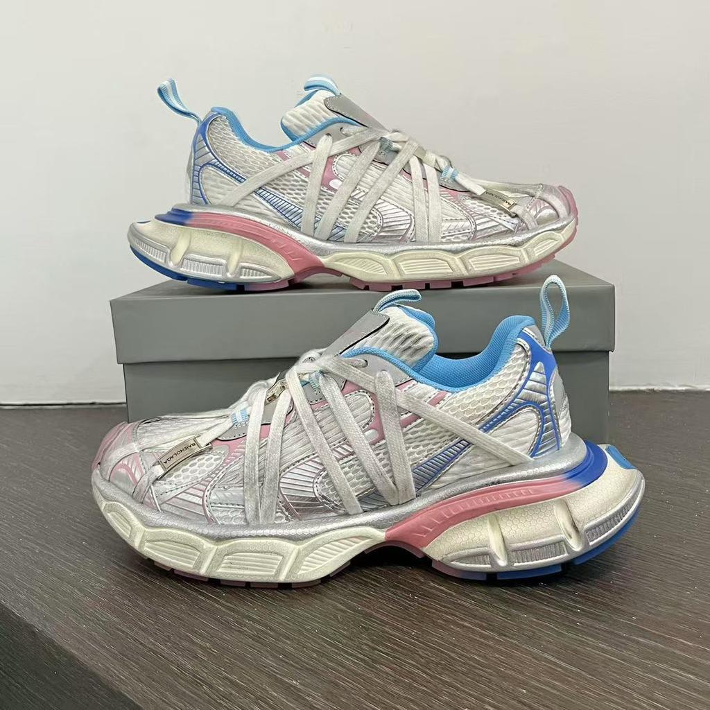 Ležérní boty Stříbrné Pár Tátovy boty 2025 Nové Dámské boty Síťované tenisky Dámské Podzim Hvězda Stejný styl Plochá Sportovní Protiskluzová