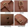 B   Retro, Lther   Front Frame Bag bike handlebar bag   Artificial hdlight for Bike Pouch Cycling Accessory