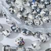 3D Ceramic Panda Heart Flower Beads for DIY Bracelets