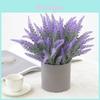 Artificial Lavender Bouquet With Pot For Wedding Centerpiece Home Bedroom Decor