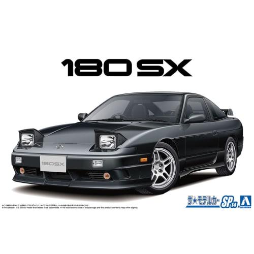 Aoshima Bunka Kyozai 1/24 The Model Car Series SP14 Nissan RPS13 180SX TYPE X '96 Custom Wheels Plastic Model (Automobile)