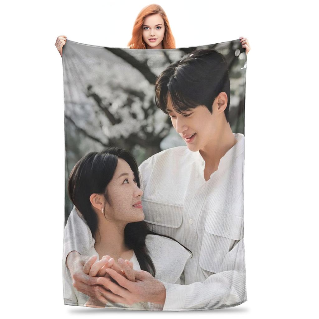 Flanell-Kuscheldecke Schöner Läufer K-Drama Byeon Woo Seok Warme Plüschdecken Weiche Bettwäsche für Bett Wohnzimmer Zuhause Picknick Sofa