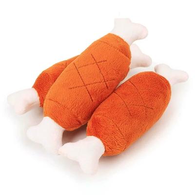 Nou animal de companie câine pisică fleece picioare de pui jucării de plus jucării pentru câini scârțâit jucărie cu sunet potrivit pentru câini de companie mici și mijlocii pluș de durabilitate