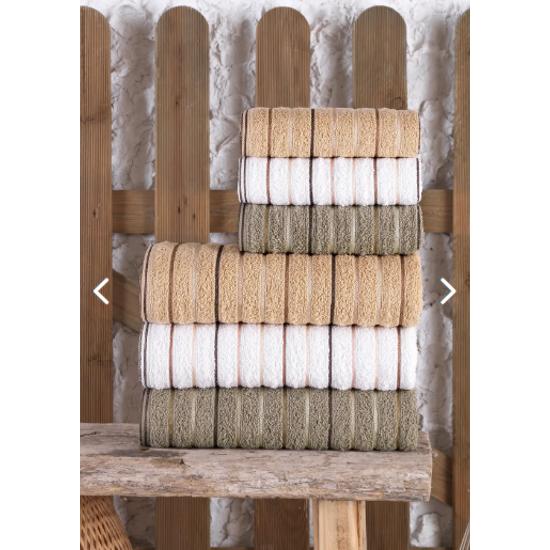 

Золотой набор из 6 антибактериальных банных полотенец