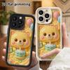 Phone case: 2D flat design, suitable for iPhone 18 17 16 15 14 13 Pro protective case, birthday little yellow bear, perfect holiday gift for Christmas