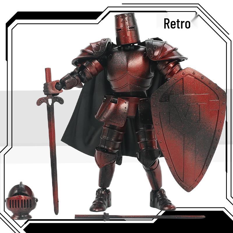 Fifth Gen Medieval Warrior Robot Doll - Movable Joint Creative Ornament.