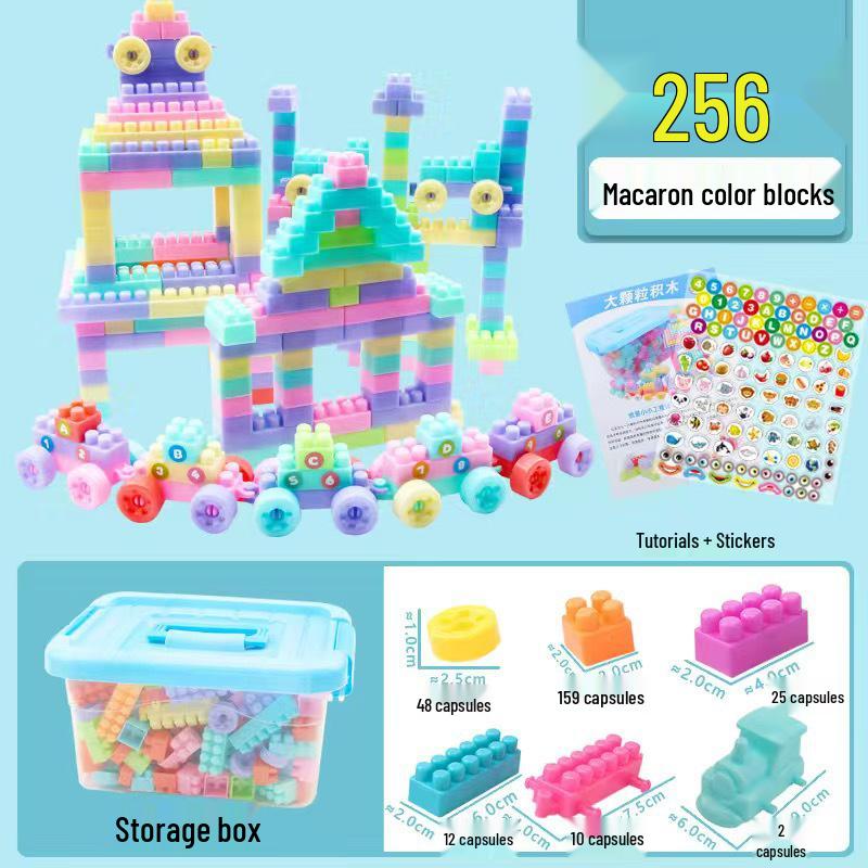 June 1st Children's Day Large Plastic Building Blocks – Engaging Toys for Kindergarten and Brain Development