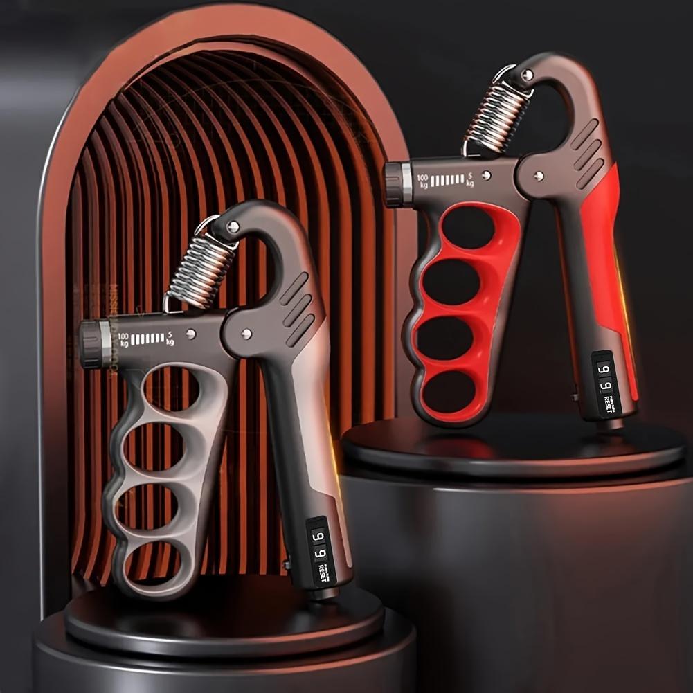 Adjustable grip trainer with mechanical counter-durable stainless steel hand clamp for muscle strengthening,rehabilitation and fitness training