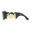 Versace Temple Logo Irregular Sunglasses Women's Black 9014447 O4425UOGB18754ONUL-Black 53