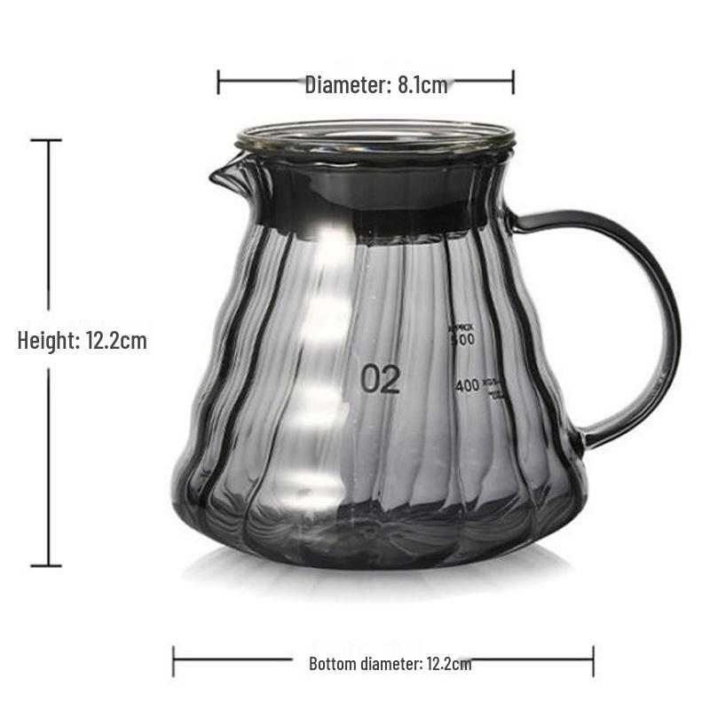 V60 Hand-Brewed Coffee Filter Set: Conical Drip Cup & Sharing Pot