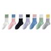 Women's Spring and Autumn Match Color All Kinds of Suction Sweat Breathable Boneless Sports Tube Cotton Socks