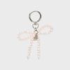 Beaded Ribbon Charm Keyring BOS (Pink)