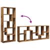 Room Divider Bookshelf Vintage Wood Look 67 x 25 x 161.5 cm