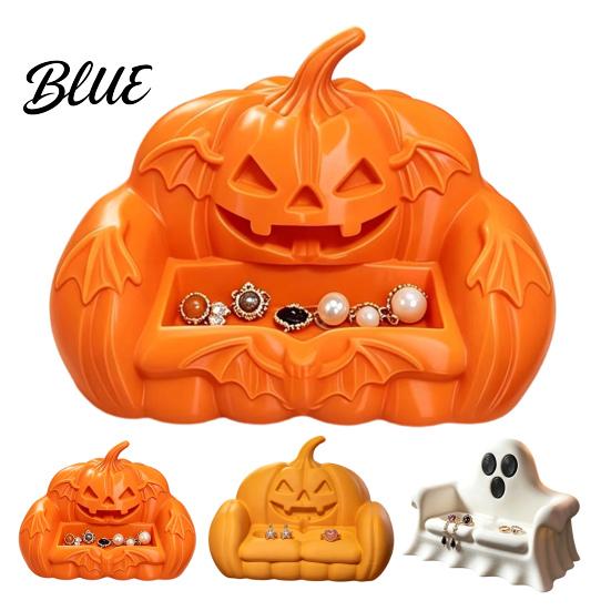 Durable 3D Printed Figures Ghost Pumpkin Sofa Ornaments Spooky Cute Halloween Desk Decor Tray Haunted PLA Material Toys House Shelf Ornament
