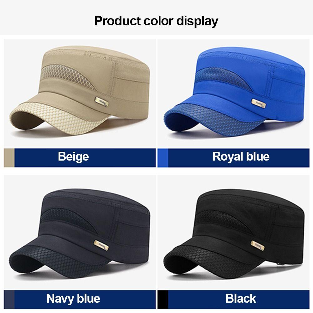 Anti-UV Baseball Cap Quick-drying Peaked cap Fashion Flat Top Hat  Men Women