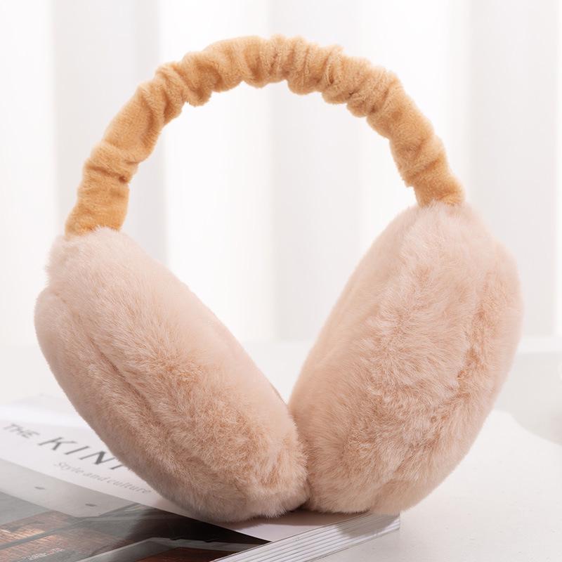 Foldable Korean Style Warm Earmuffs for Men and Women - Trendy Hamburger Design