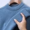 Hengyuanxiang Men's 100% Pure Wool Round Neck Sweater