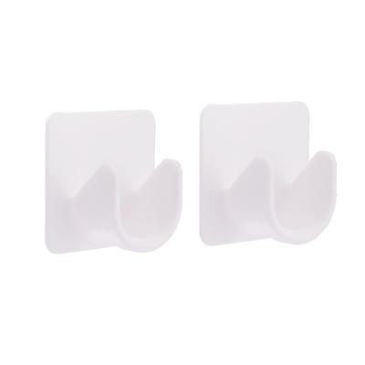 1 Pair Curtain Rod Bracket Modern Simple Slip Resistance Strong Load Bearing Self Adhesive Curtain