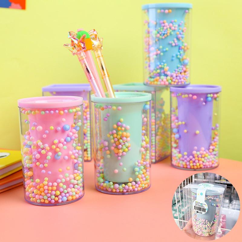

Dreamy Cute Foam Ballpoint Pen Holder Cute Desk Storage Stationery Student Gift
