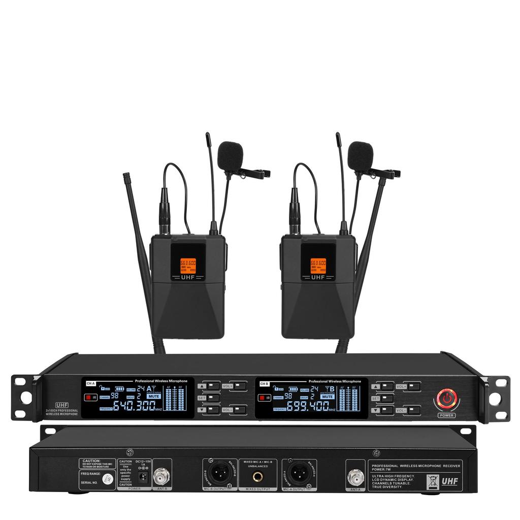 U-Band Wireless Lavalier & Headset Microphone for Conferences